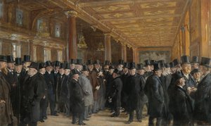 From Copenhagen Stock Exchange Sketch by Peder Severin Krøyer